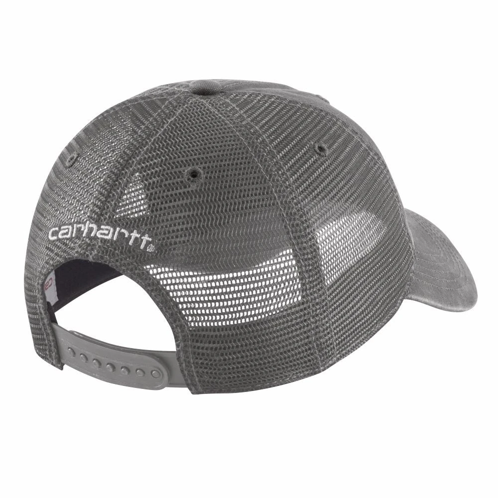 'Carhartt' Men's Adjustable Canvas Mesh-Back Cap - Gravel - Image 2
