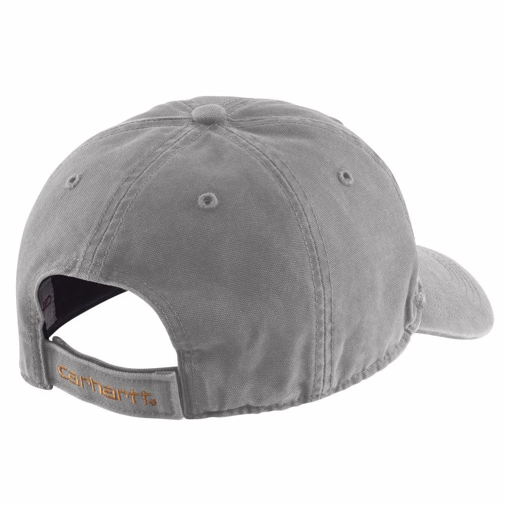 'Carhartt' Men's Adjustable Canvas Cap - Asphalt - Image 2