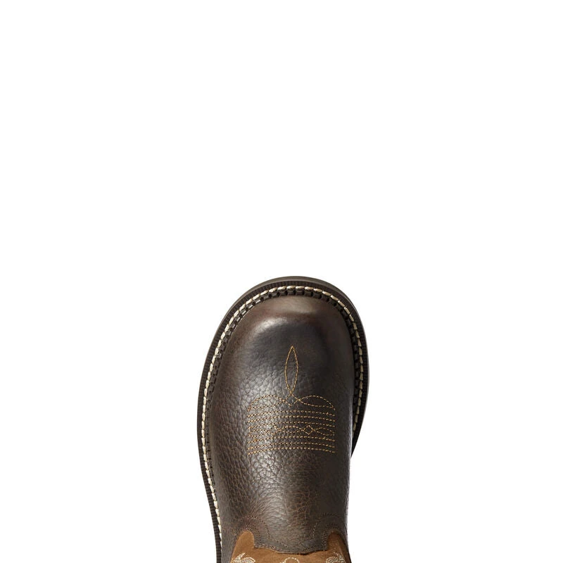 'Ariat' Women's 8" Fatbaby Feather II Western Round Toe - Dark Cottage - Image 2