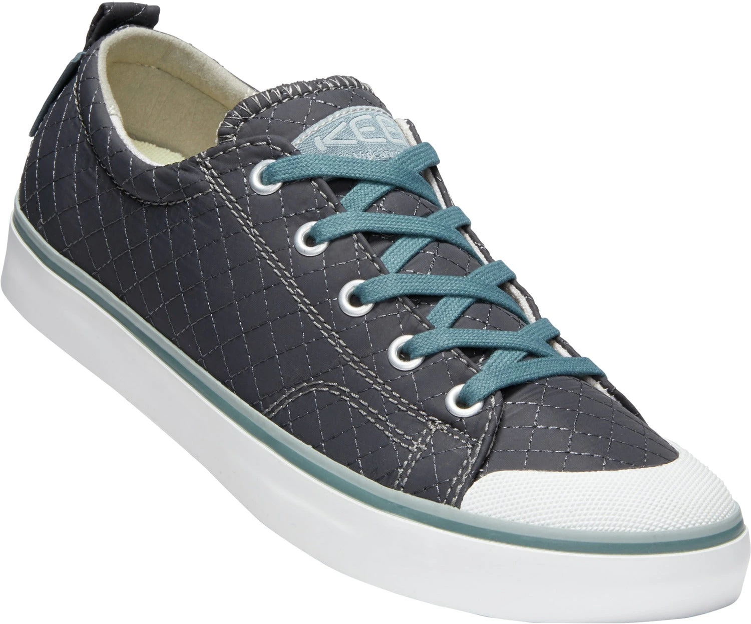 'Keen Outdoor' Women's Elsa II Quilted Sneaker - Stormy Weather Blue / Wrought Iron Grey - Image 4
