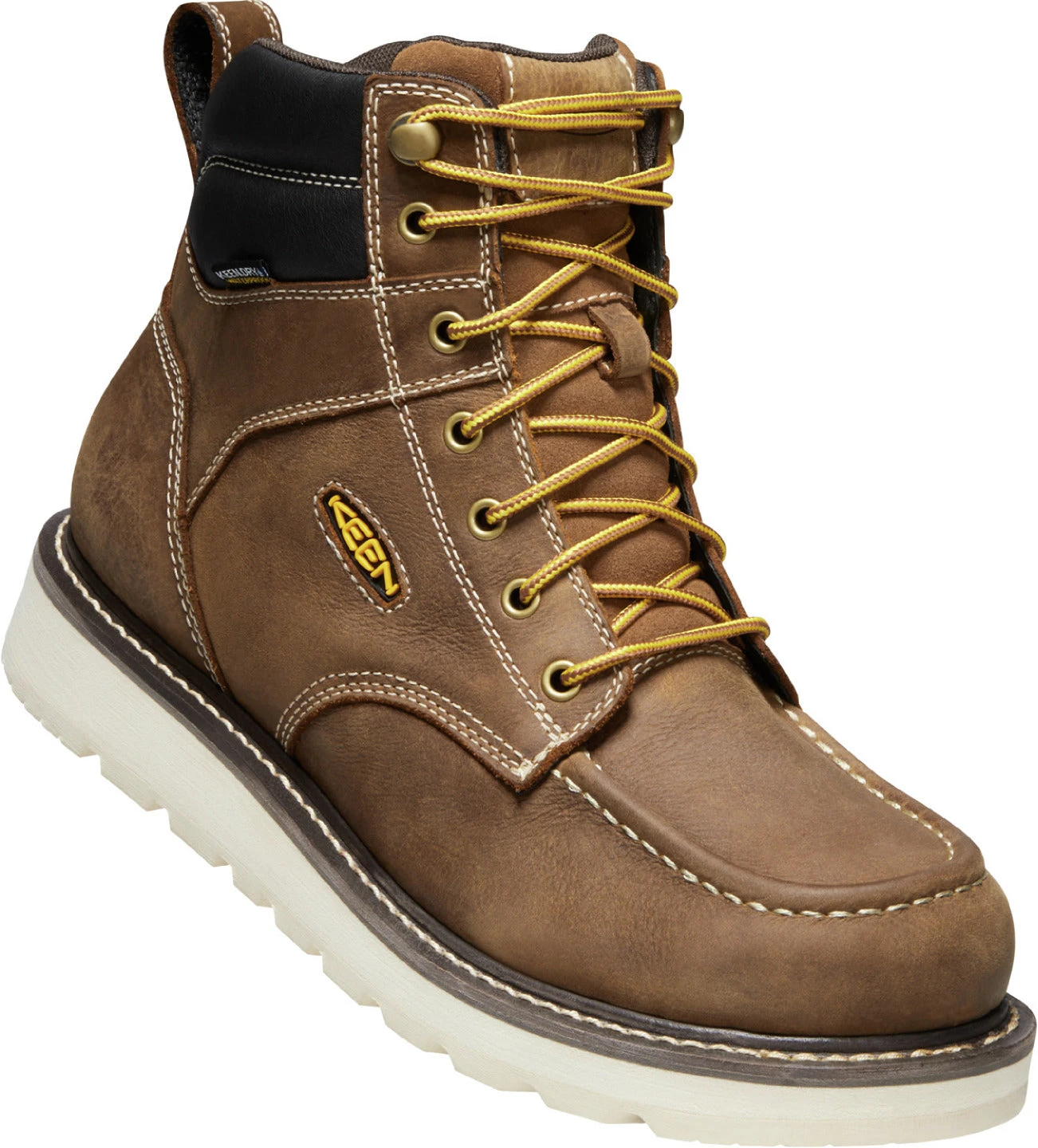 'Keen Utility' Men's 6" Cincinnati EH WP Soft Toe - Belgian / Sandshell - Image 4