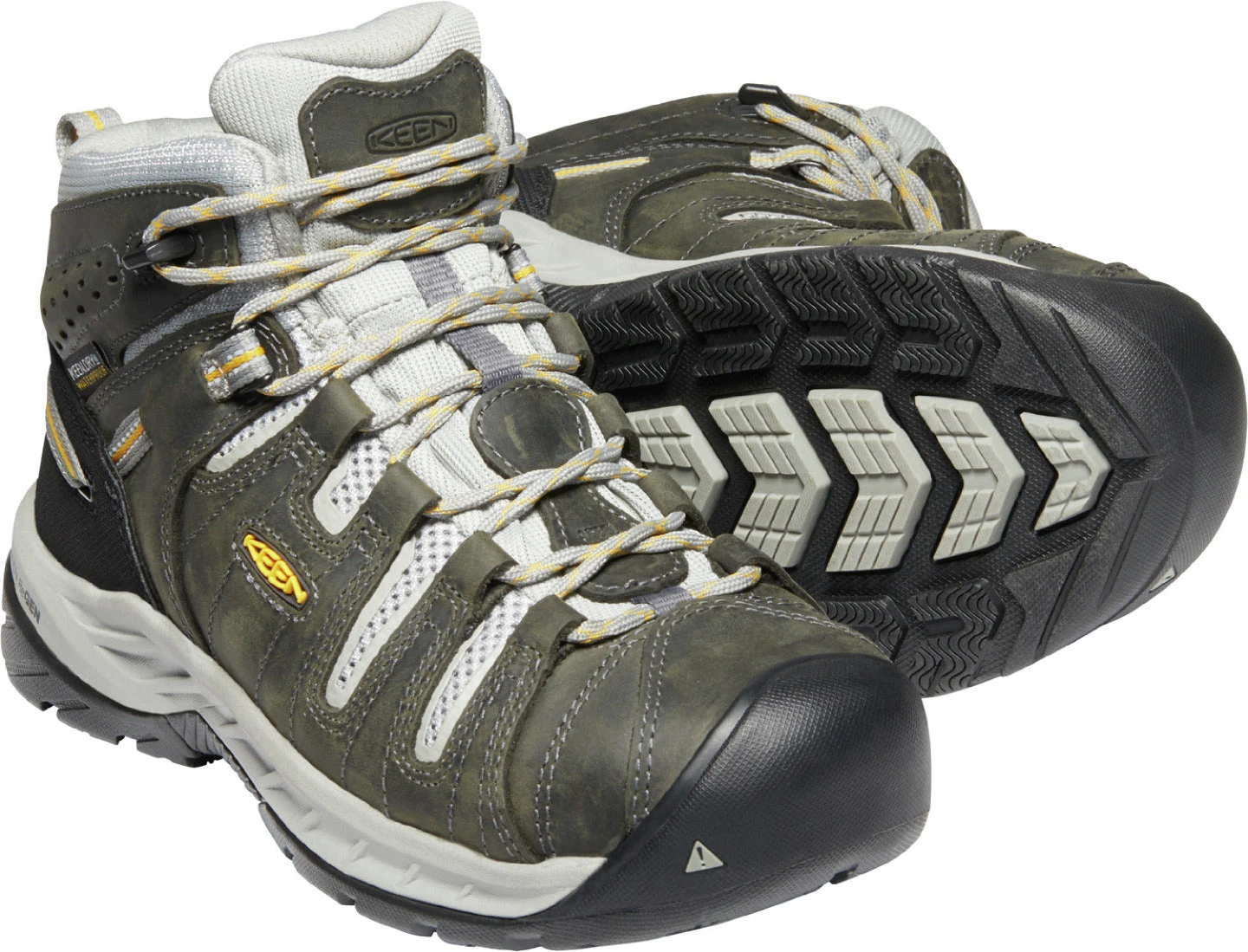 'Keen Utility' Women's Flint II EH WP Steel Toe - Magnet / Vapor - Image 4