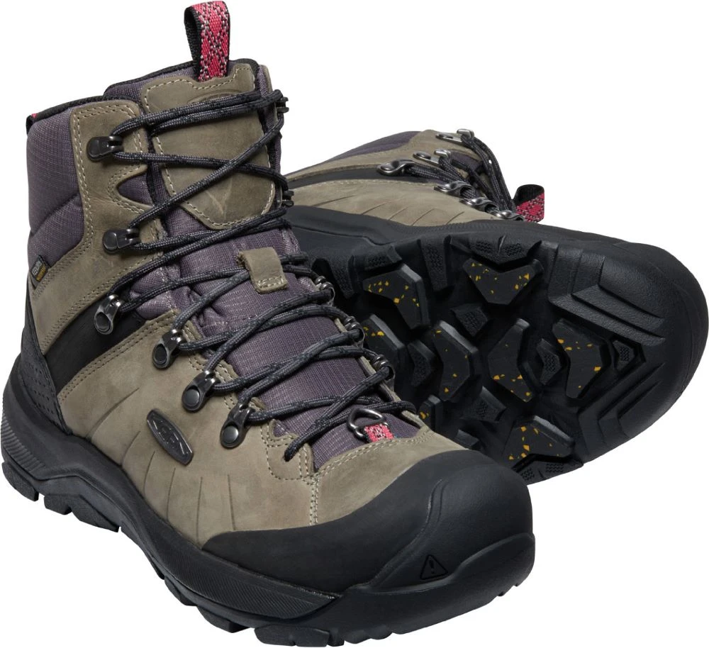 'Keen Outdoor' Men's Revel IV Mid Polar WP Boot - Steel Grey / Magnet - Image 4