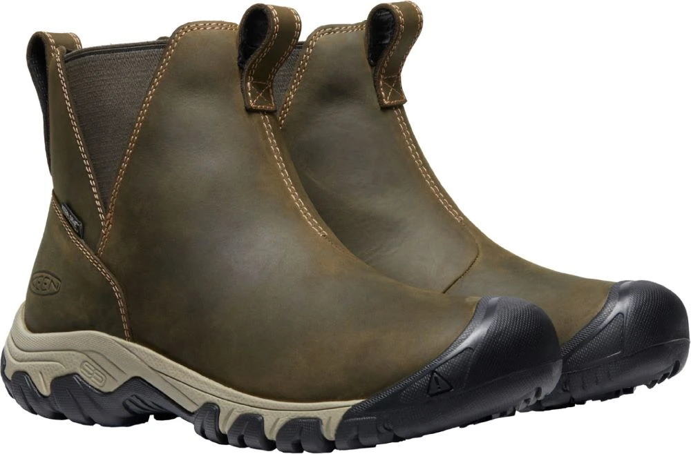 'Keen Outdoor' Women's Greta Insulated WP Chelsea Boot - Olive / Timberwolf - Image 5