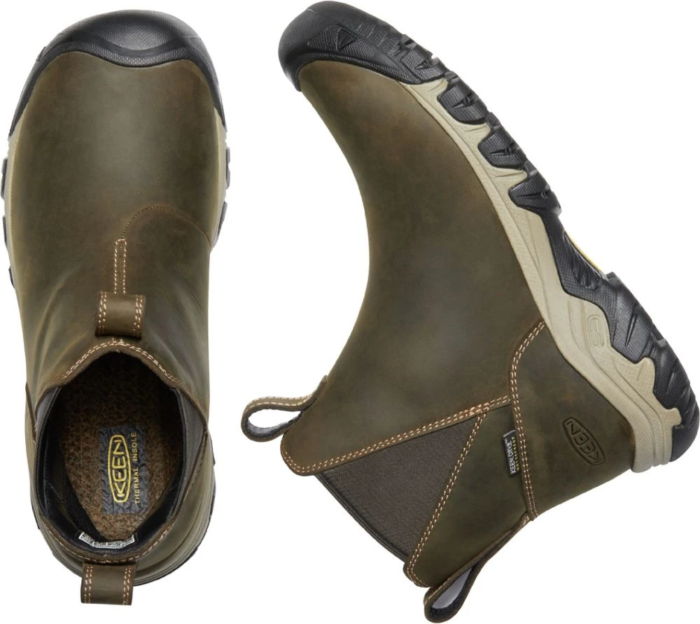 'Keen Outdoor' Women's Greta Insulated WP Chelsea Boot - Olive / Timberwolf - Image 2