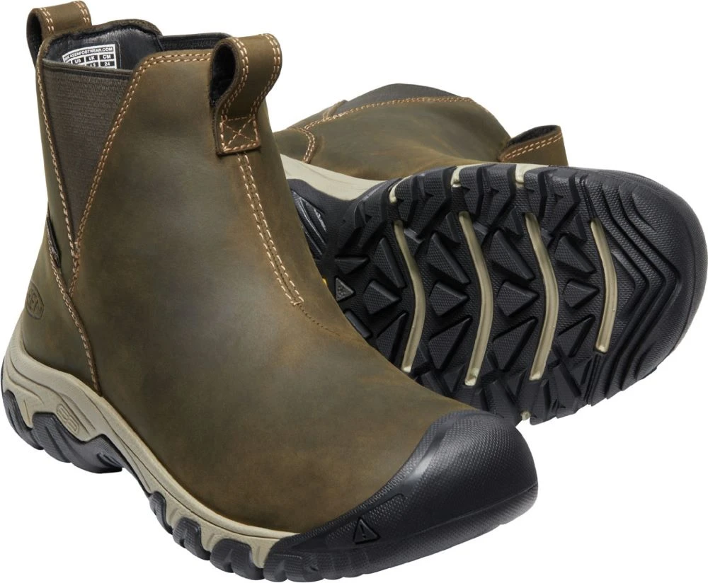 'Keen Outdoor' Women's Greta Insulated WP Chelsea Boot - Olive / Timberwolf - Image 4