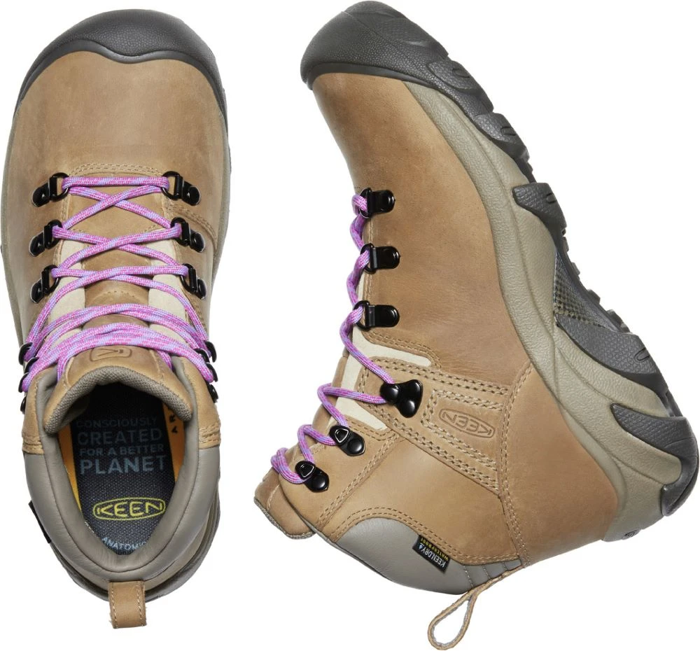 'Keen Outdoor' Women's Pyrenees WP Mid Hiker - Safari / English Lavender - Image 2