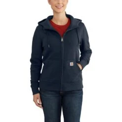 'Carhartt' Women's Clarksburg Full Zip Hoodie - Navy