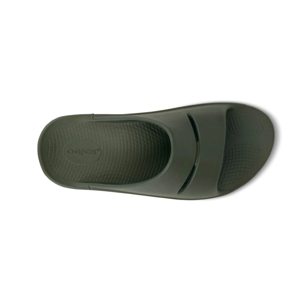 'OOFOS' Unisex OOahh Slide Sandal - Forest Green - Image 2
