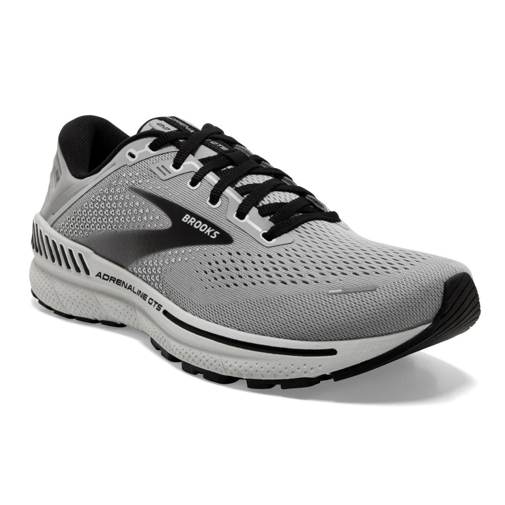 'Brooks' Men's Adrenaline GTS 22 - Alloy / Grey / Black - Image 2