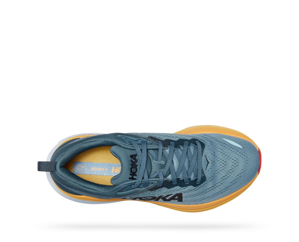 'HOKA' Men's Bondi 8 - Goblin Blue / Mountain Spring (X-Wide) - Image 2