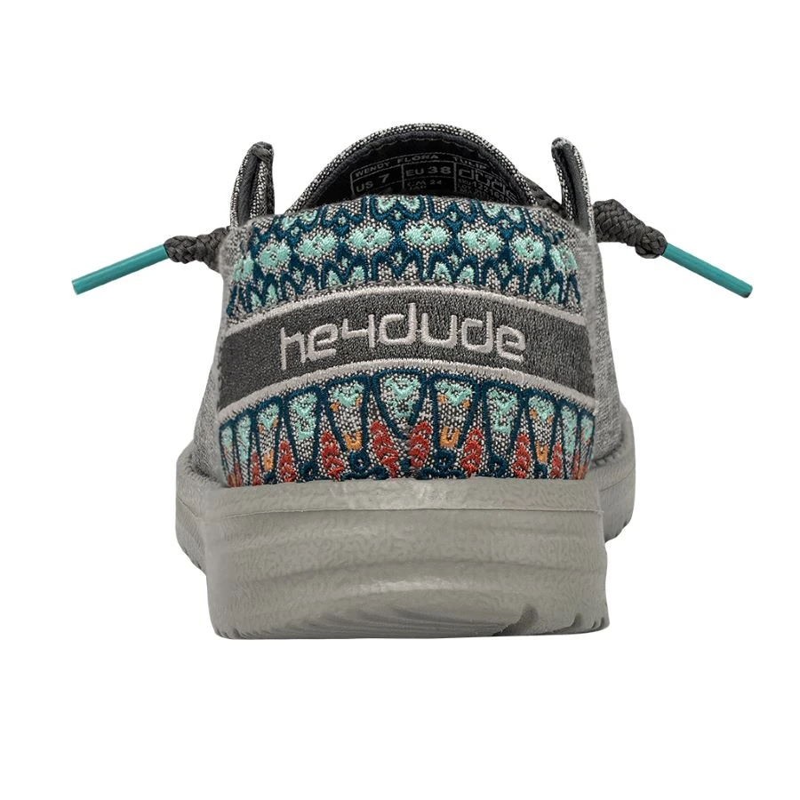 'Hey Dude' Women's Wendy Flora - Tulip Grey - Image 5