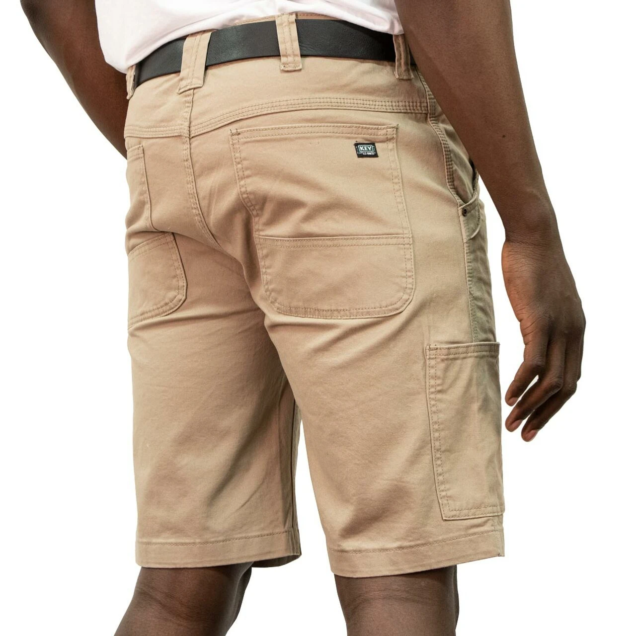 'KEY' Men's Flex Foreman Short - Khaki - Image 2