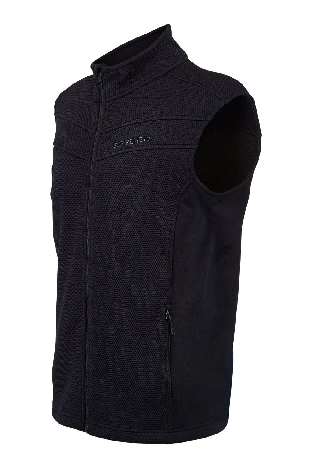 'Spyder' Men's Encore Fleece Vest - Black - Image 3