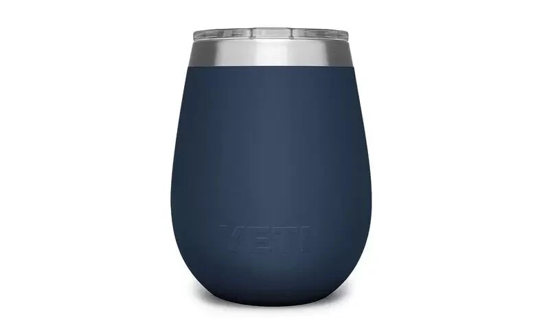 'Yeti' 10 Oz. Rambler Wine Tumbler W/Magslider Lid - Navy - Image 3