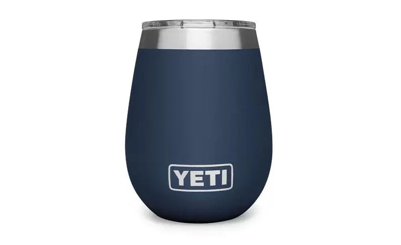 'Yeti' 10 Oz. Rambler Wine Tumbler W/Magslider Lid - Navy - Image 2