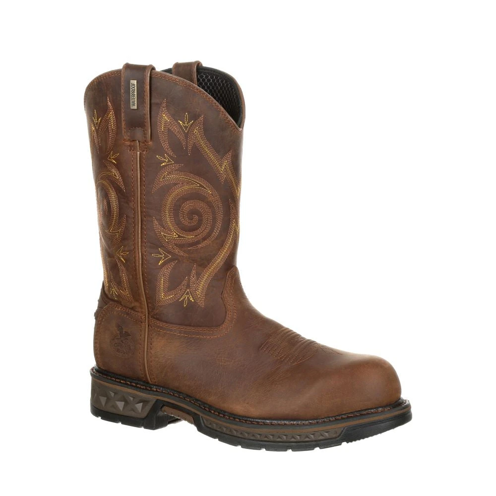 'Georgia Boot' Men's 10" Carbo-Tec EH WP Comp Toe - Brown - Image 6