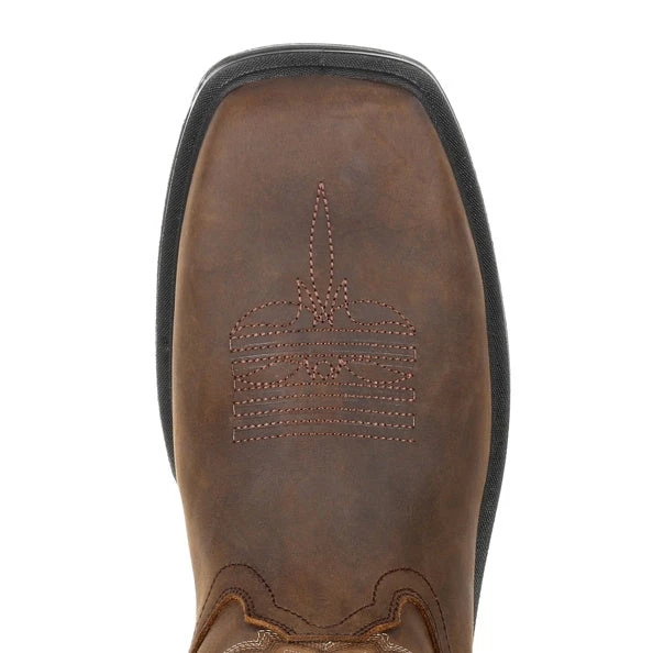 'Rocky' Men's 11" Worksmart SR WP Western - Brown - Image 2