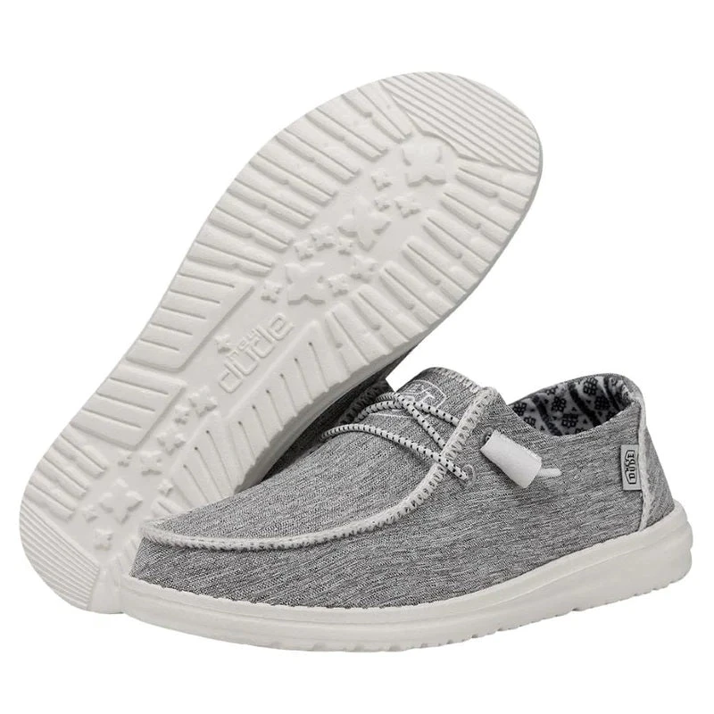 'Hey Dude' Women's Wendy Boho Stitch - White Melange - Image 3