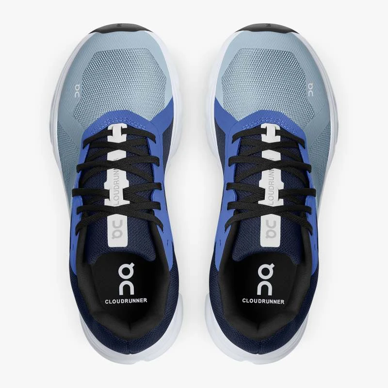 'On Running' Women's Cloudrunner - Chambray / Midnight - Image 2