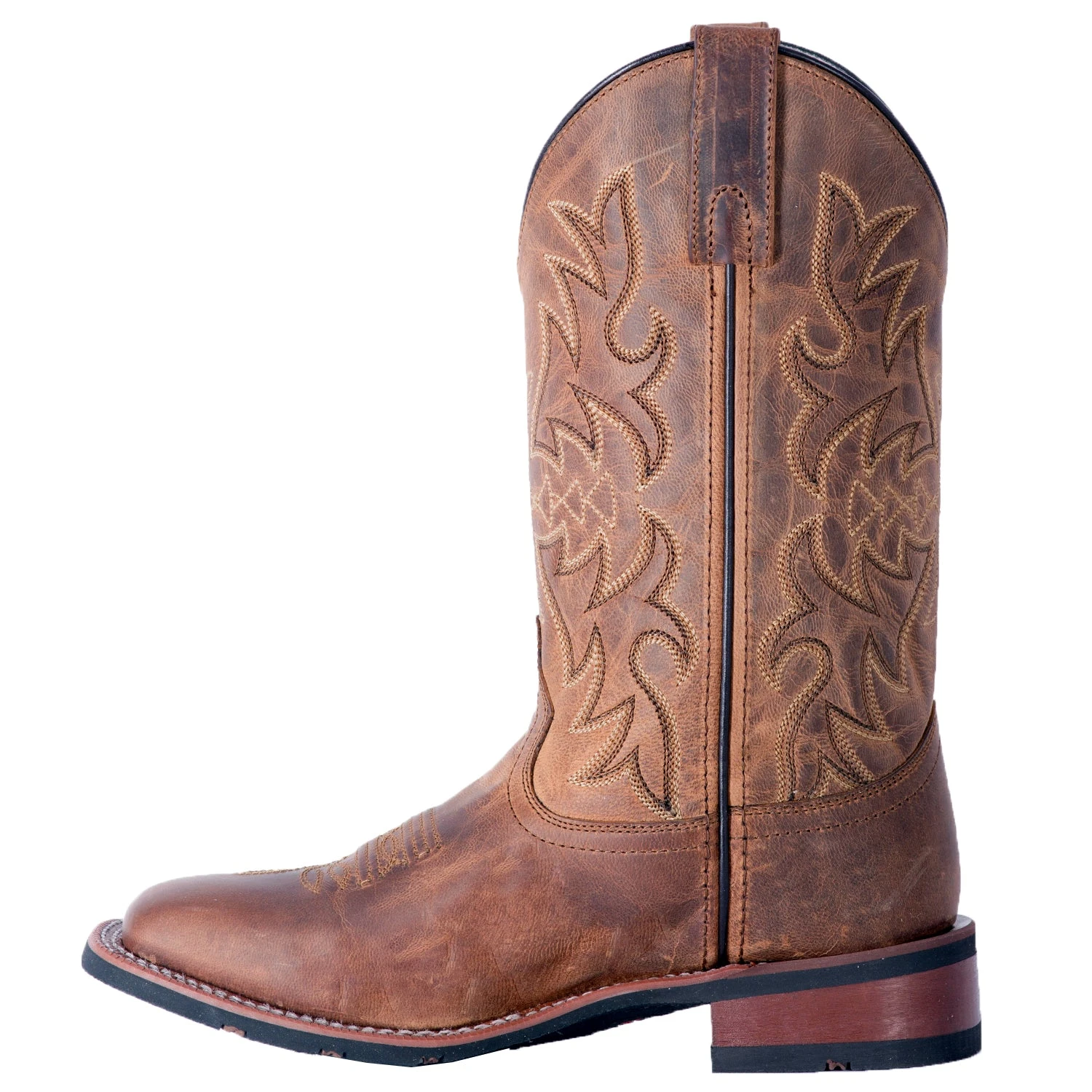 'Laredo' Women's 11" Anita Western Square Toe - Brown - Image 7