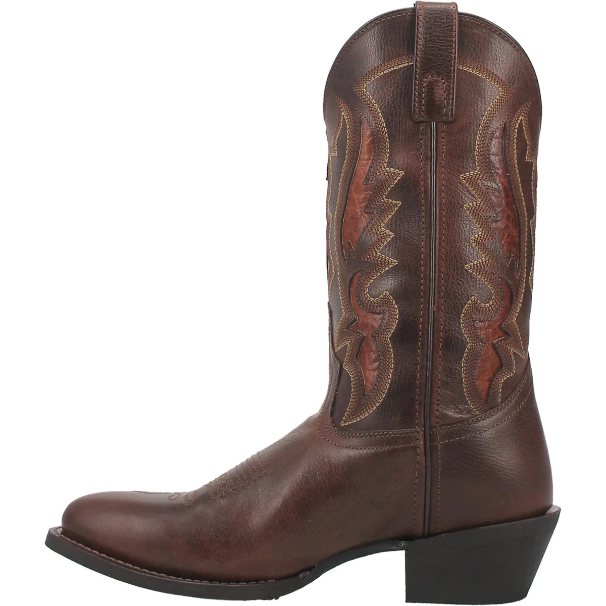 'Laredo' Men's 12" Silas Western Round Toe - Brown - Image 6