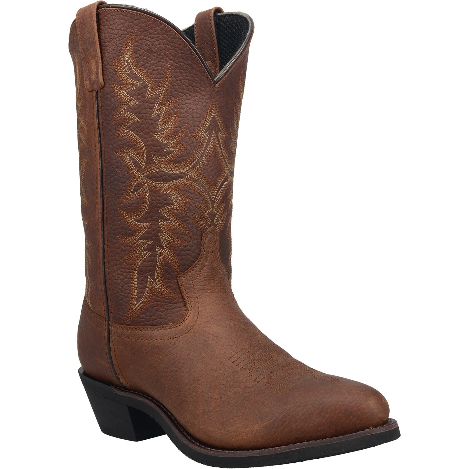 'Laredo' Men's 12" Saw Mill Western Round Toe - Brown - Image 6