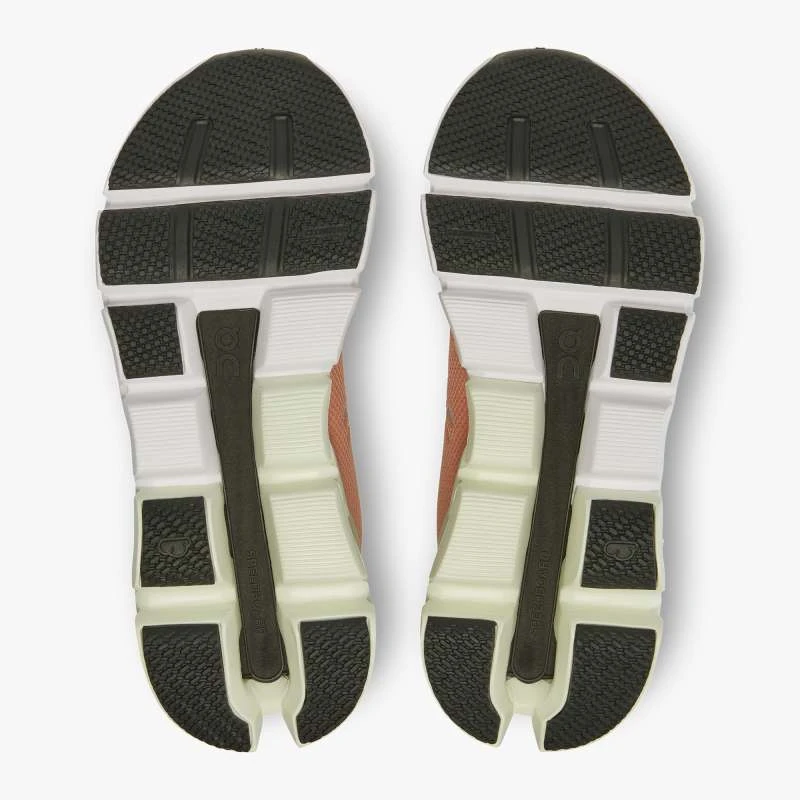 'On Running' Women's Cloudflyer 4 - Peach / Aloe - Image 3