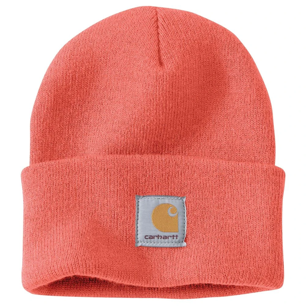 'Carhartt' Acrylic Watch Knit Hat - Electric Coral