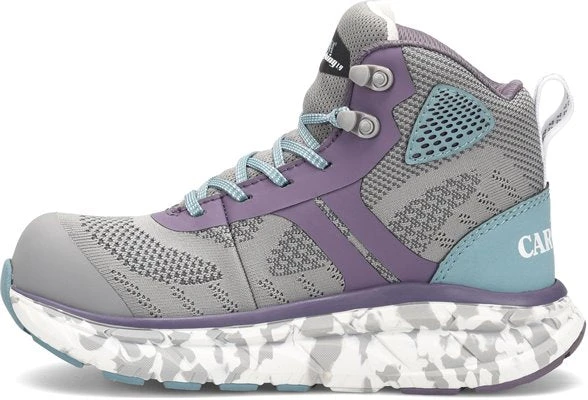 'Carolina' Women's Align Azalea EH Comp Toe Hiker - Gray / Purple - Image 6