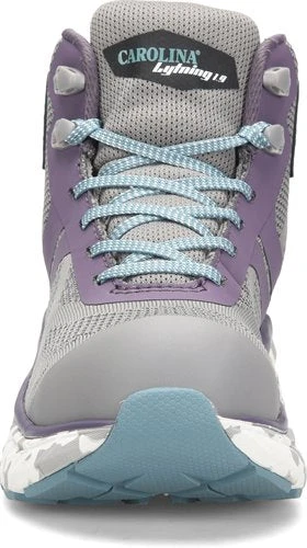 'Carolina' Women's Align Azalea EH Comp Toe Hiker - Gray / Purple - Image 4