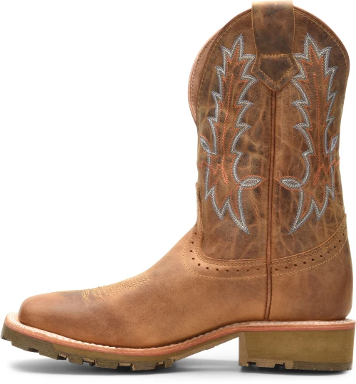 'Double H' Men's 11" Aberdeen EH SR Western Work - Brown - Image 7