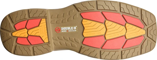 'Double H' Men's 11" Alridge Phantom Rider EH Western Square Toe - Brown - Image 3