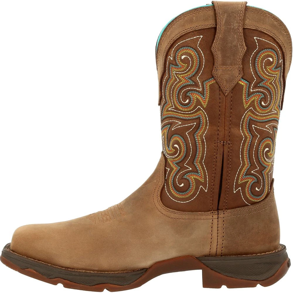 'Durango' Women's Lady Rebel Western EH Comp Toe - Dusty Brown - Image 7
