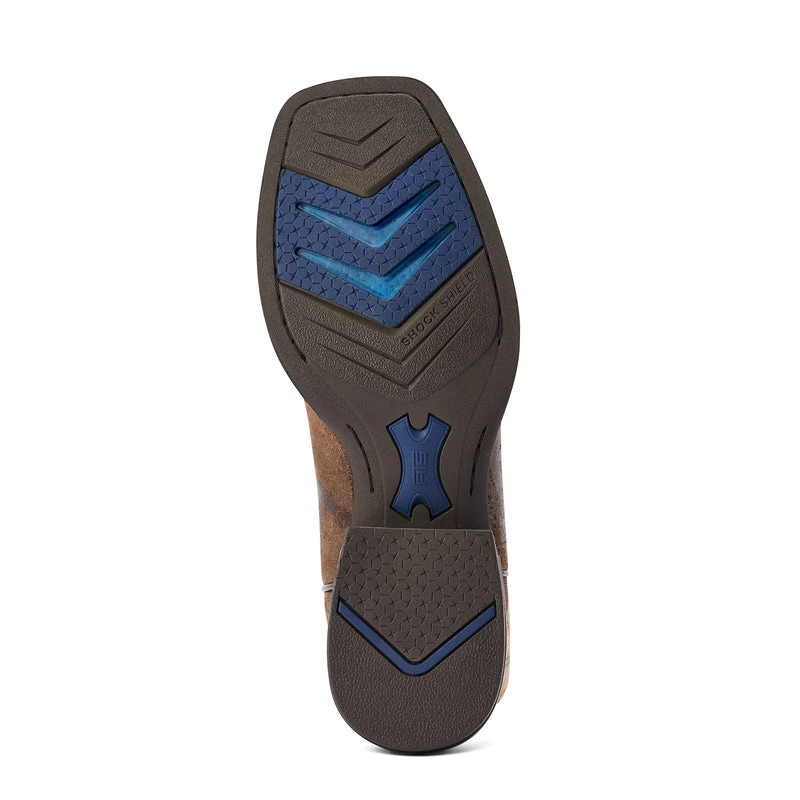 'Ariat' Men's 11" Wilder Western Square Toe - Antique Grey / Brown Bomber - Image 3