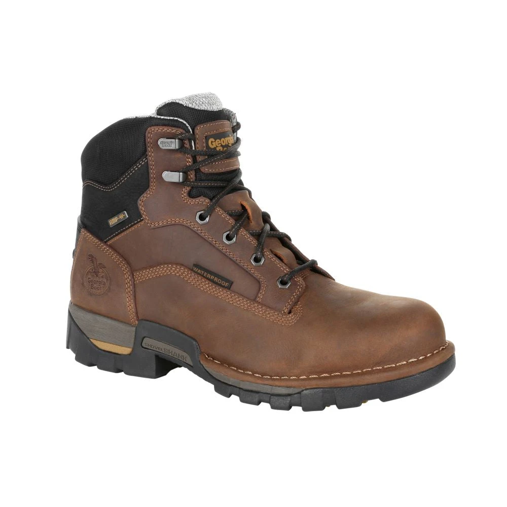 'Georgia Boot' Men's 6" Eagle One EH WP Steel Toe - Brown - Image 6