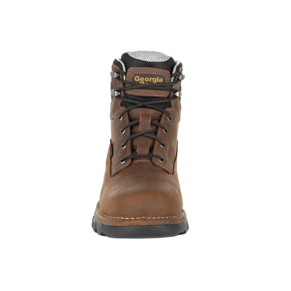 'Georgia Boot' Men's 6" Eagle One EH WP Steel Toe - Brown - Image 3