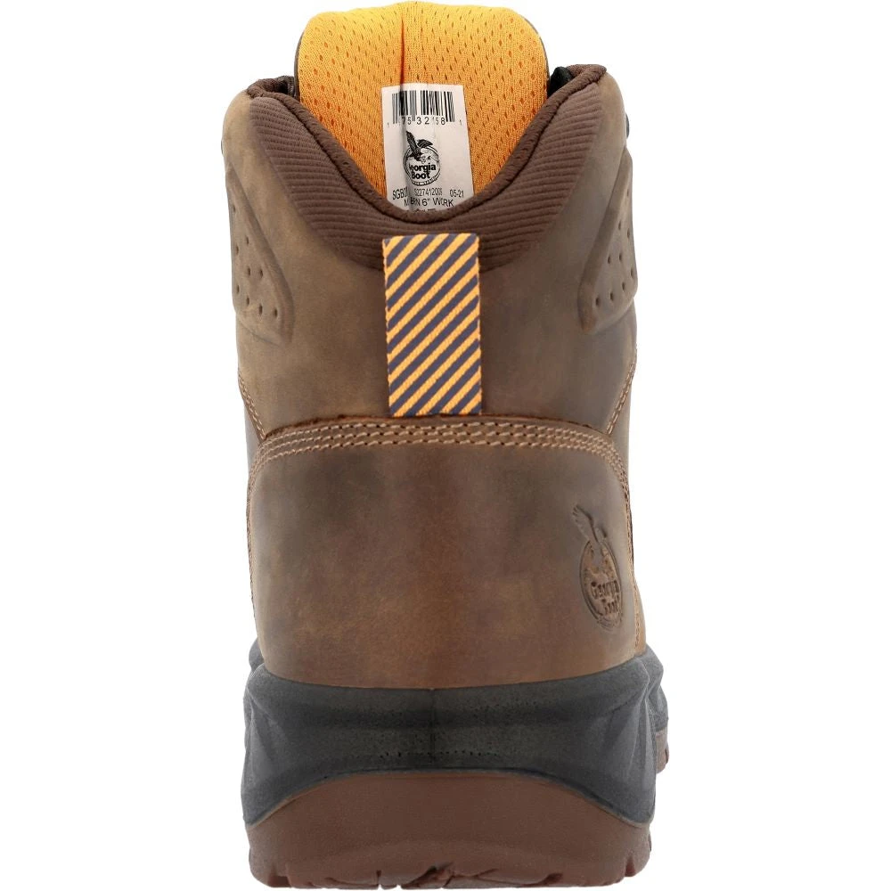 'Georgia Boot' Men's 6" Over Time EH WP Soft Toe - Brown - Image 5