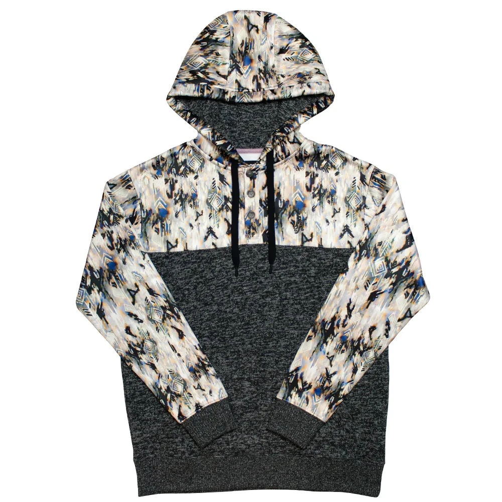 'Hooey' Women's "Jimmy" Hoody - Aztec / Charcoal