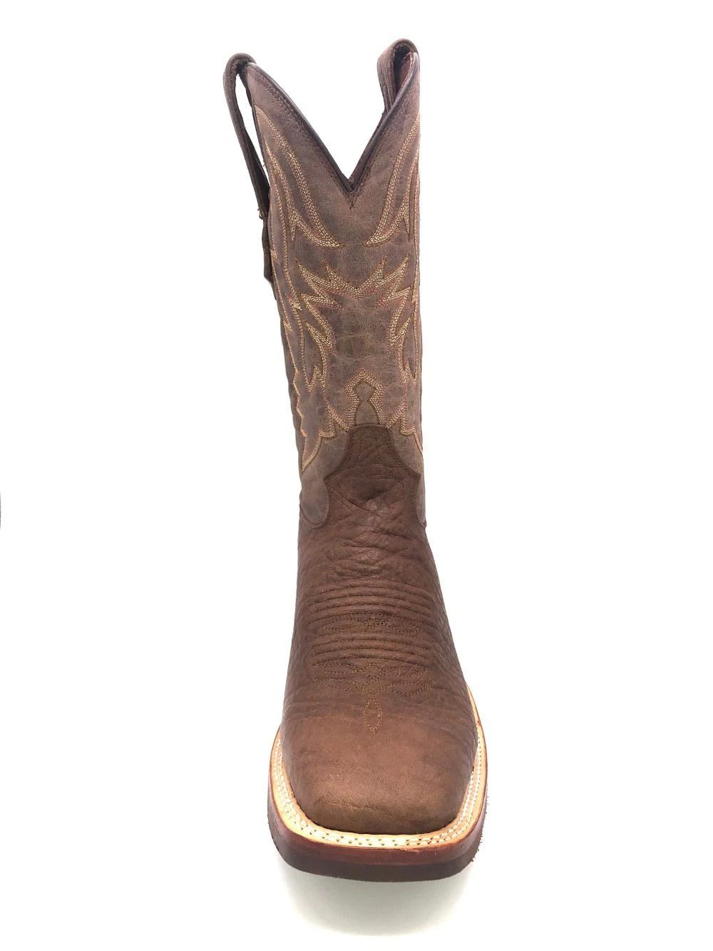 'Tanner Mark' Men's 13" Western Square Toe - Brown / Brown - Image 2