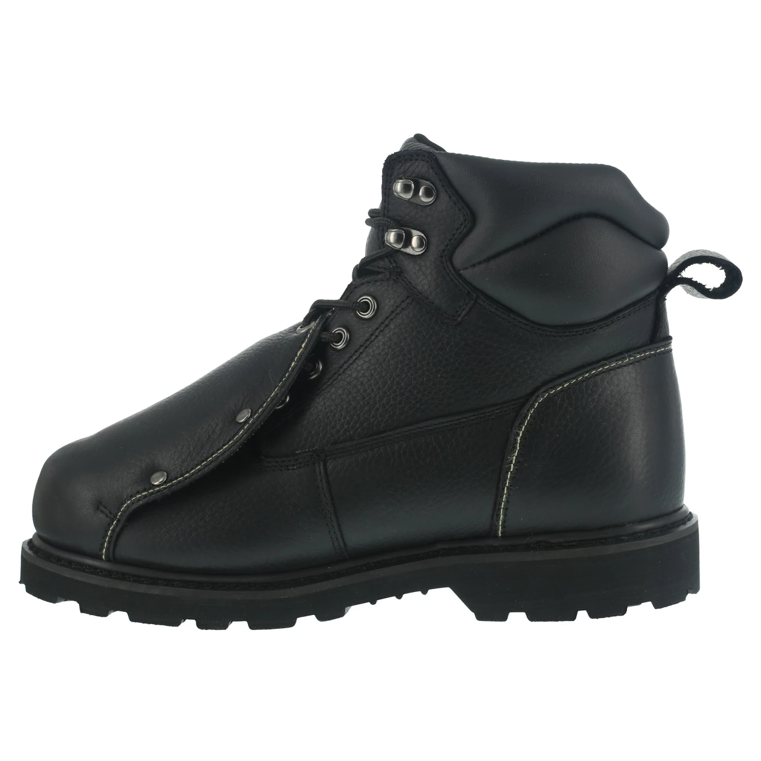 'Iron Age' Men's 6" Ground Breaker External Met Guard - Black - Image 3