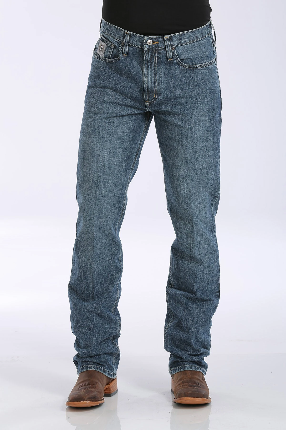 'Cinch' Men's Silver Label Slim Fit - Medium Stonewash