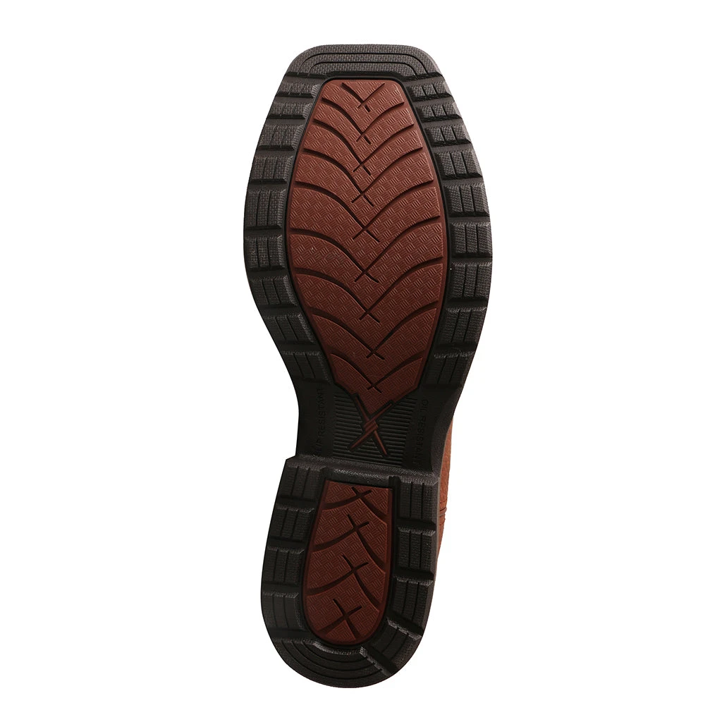 'Twisted X' Men's 12" Lite Cowboy EH Alloy Comp Toe - Brown / Turquoise - Image 6