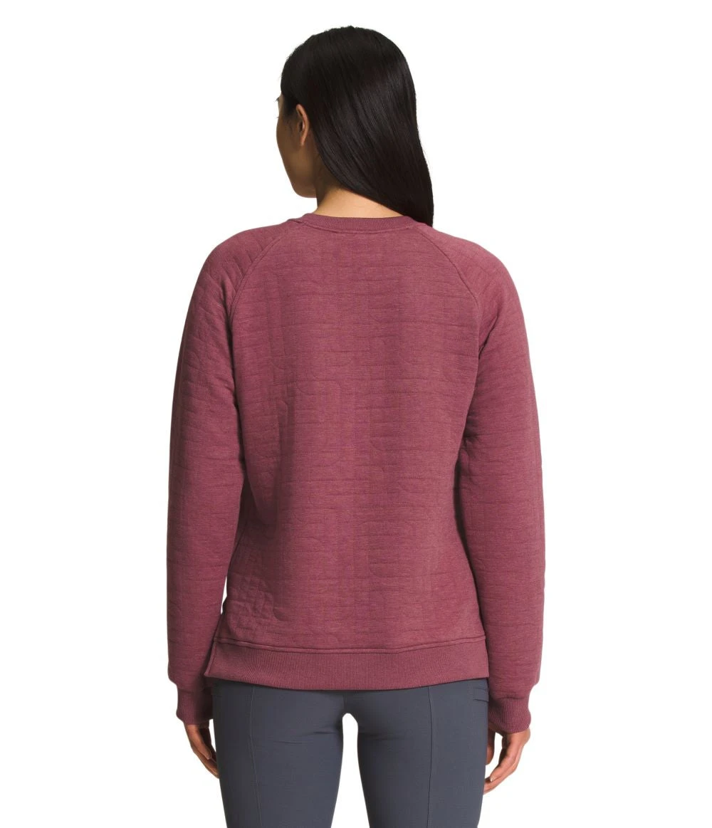 'The North Face' Women's Longs Peak Quilted Crew - Wild Ginger Heather - Image 3