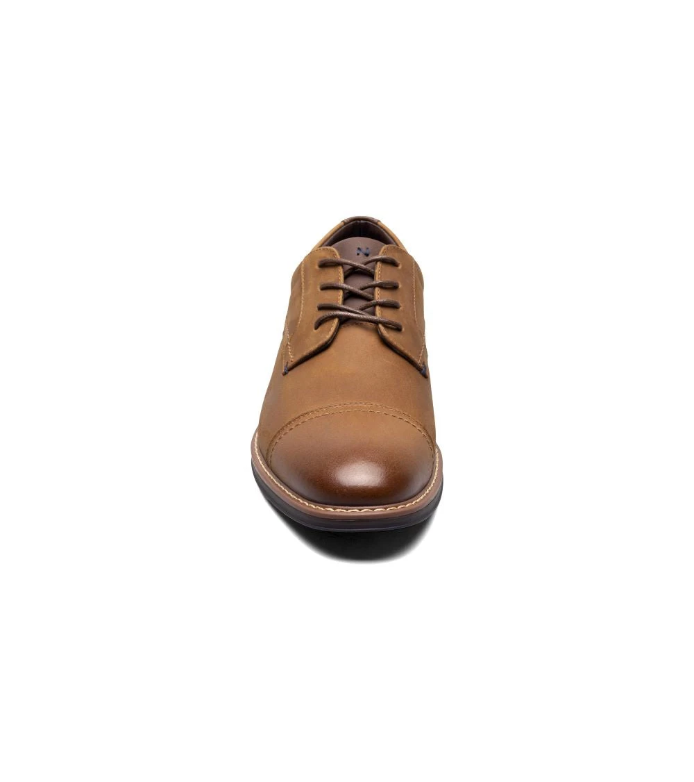 'Nunn Bush' Men's Centro Flex Cap Toe Oxford - Brown - Image 4