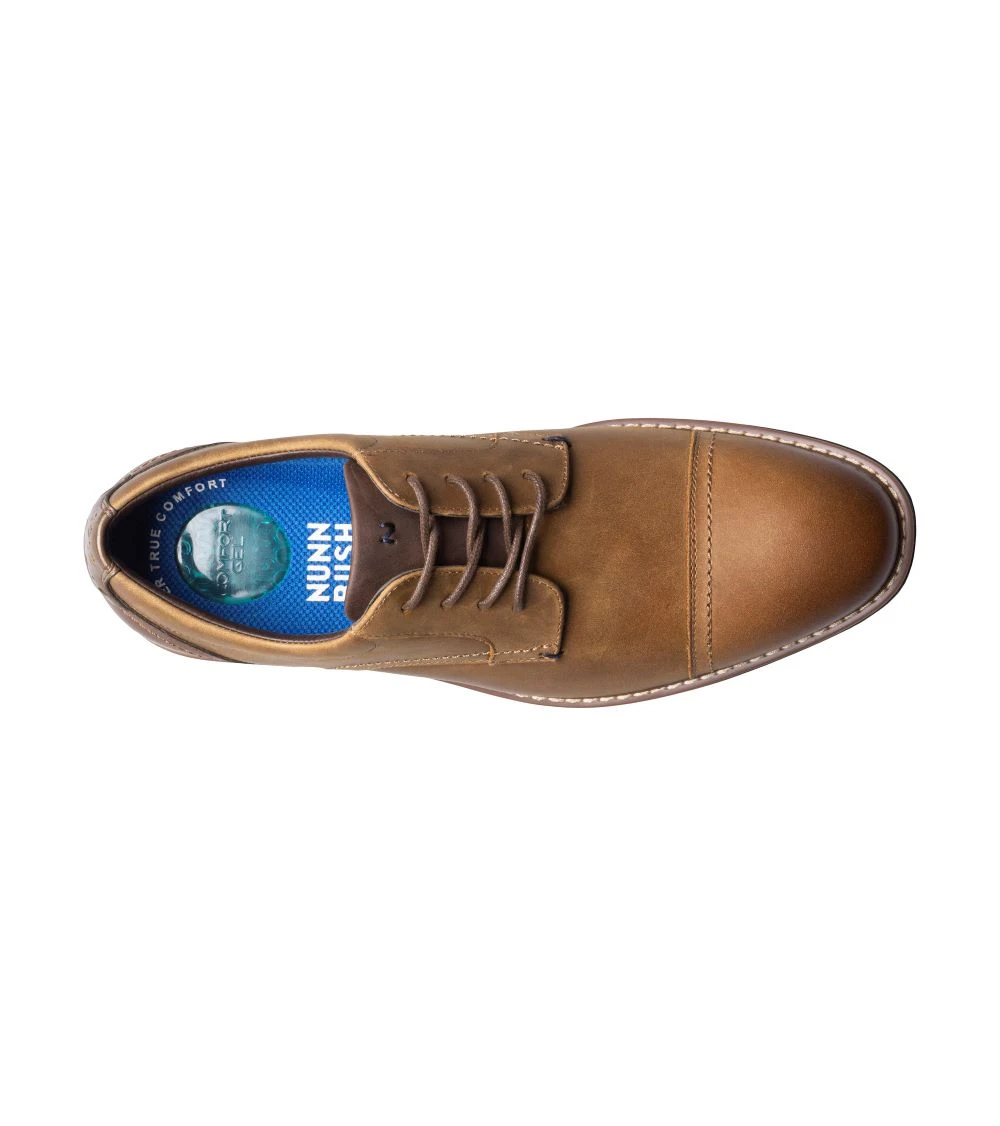 'Nunn Bush' Men's Centro Flex Cap Toe Oxford - Brown - Image 2