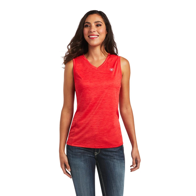 'Ariat' Women's Laguna Sleeveless Tank - Salsa