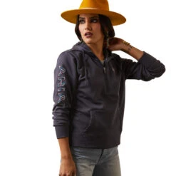 'Ariat' Women's 1/2 Zip Tek Hoodie - Periscope