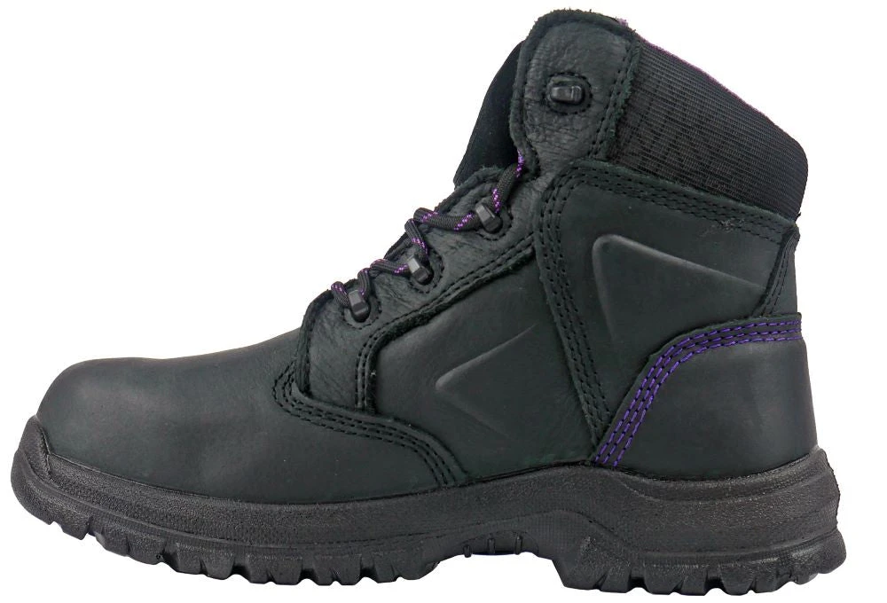 'Hoss Boots' Women's 6" Tina Int. MetGuard EH WP Comp Toe - Black - Image 7