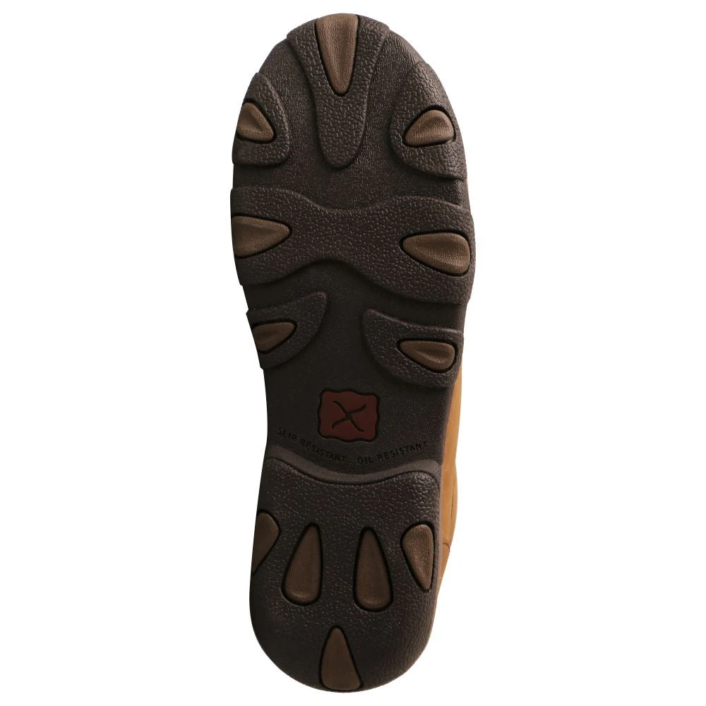 'Twisted X' Women's 4" Chukka Driving Moc EH Steel Toe - Distressed Saddle - Image 6